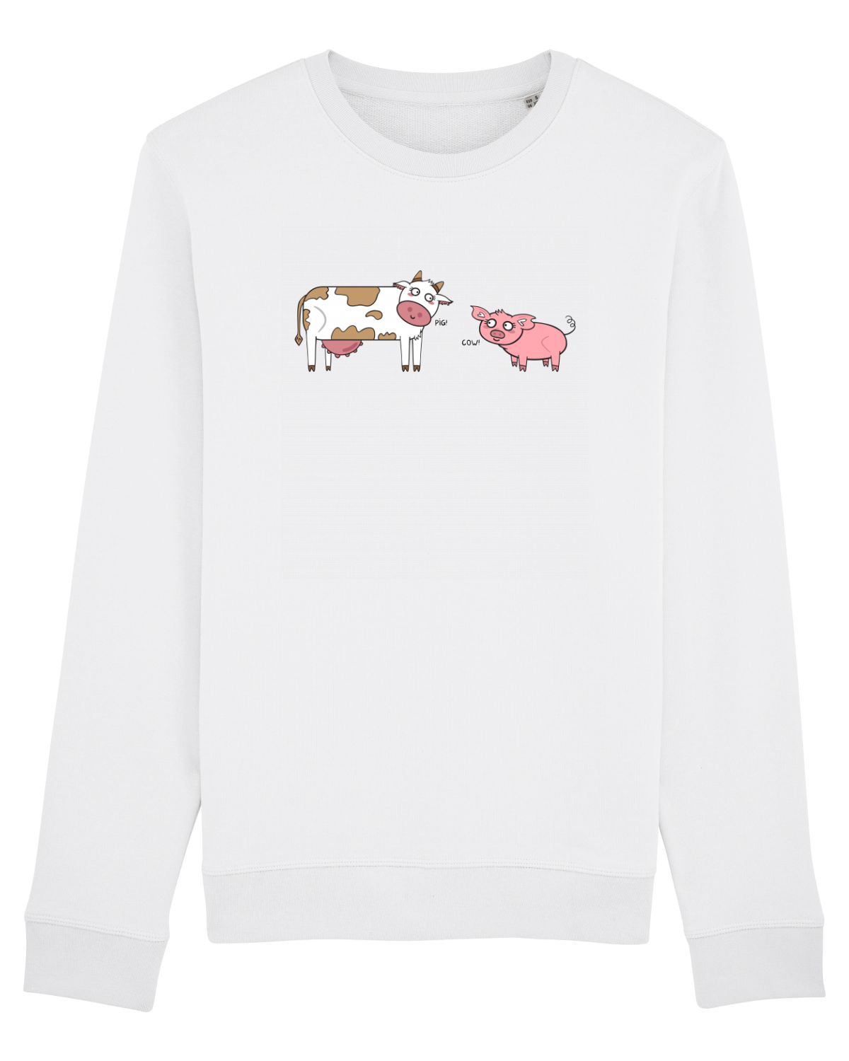 Bluză mânecă lungă Unisex Rise White