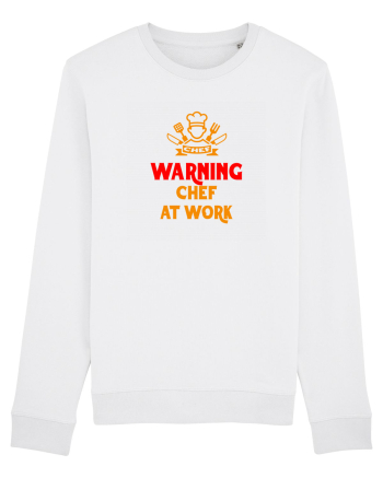 WARNING! CHEF AT WORK! - ATENTIE, CHEF / BUCATAR LA TREABA! White