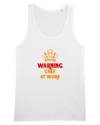 WARNING! CHEF AT WORK! - ATENTIE, CHEF / BUCATAR LA TREABA! White