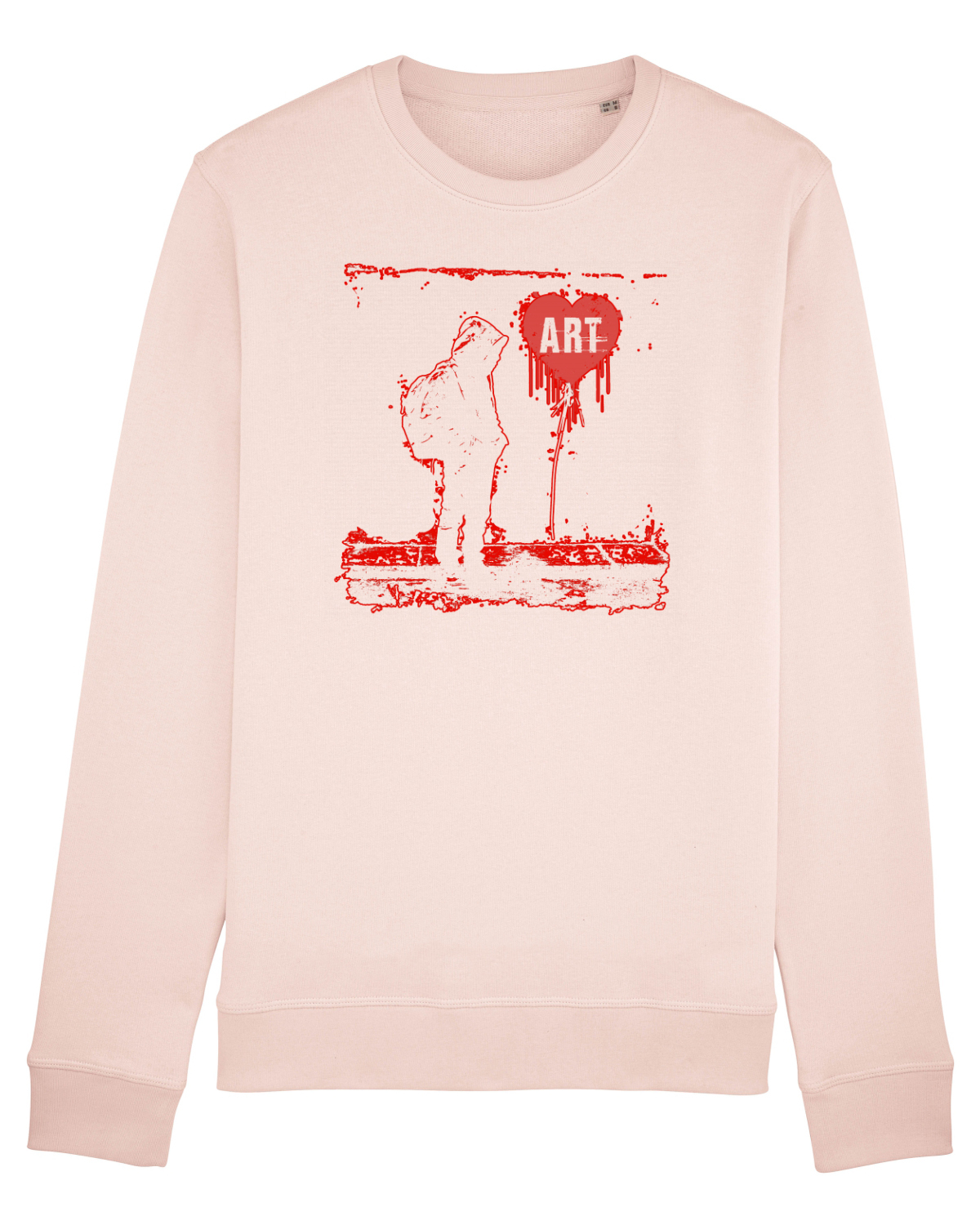 Bluză mânecă lungă Unisex Rise Candy Pink