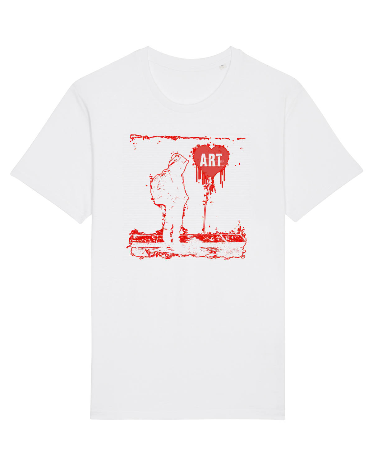 Tricou mânecă scurtă Unisex Rocker White