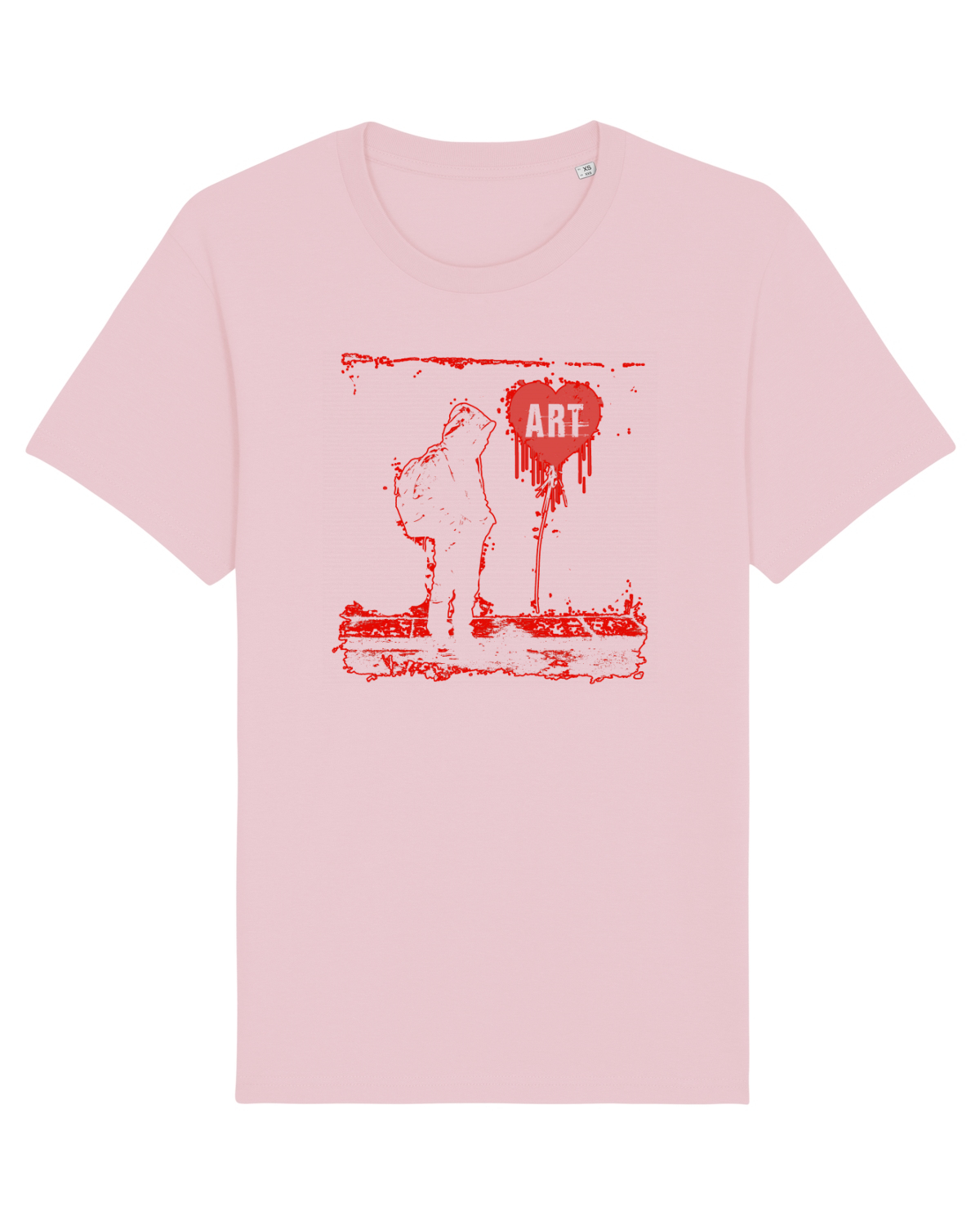 Tricou mânecă scurtă Unisex Rocker Cotton Pink