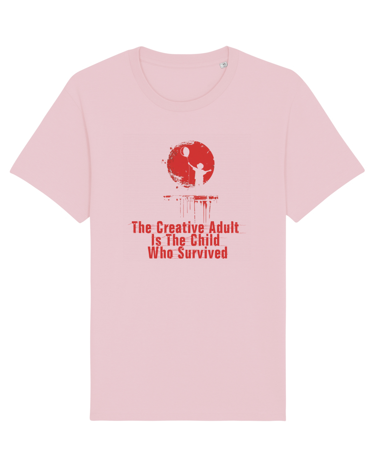 Tricou mânecă scurtă Unisex Rocker Cotton Pink