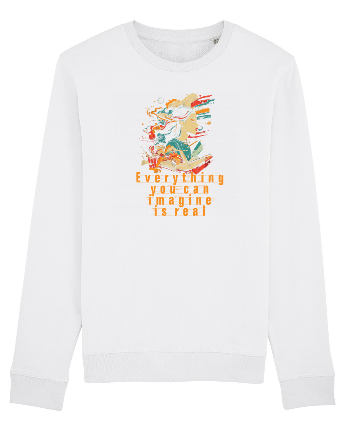 Bluză mânecă lungă Unisex Rise White