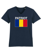 Patriot Romania Patriotism Steag Tricolor  Tricou mânecă scurtă guler V Bărbat Presenter