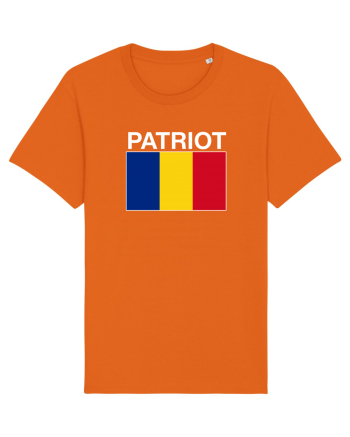 Patriot Romania Patriotism Steag Tricolor  Bright Orange