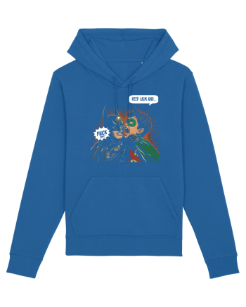 KEEP CALM & ...F... OFF! - BATMAN Royal Blue