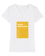 Recipe Inspiration Tricou mânecă scurtă guler V Damă Evoker