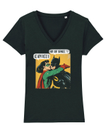UNDE SUNT SARMALELE? AZI AVEM FASOLE! - BATMAN Tricou mânecă scurtă guler V Damă Evoker