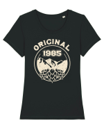 Născut in 1985 BC Original Tricou mânecă scurtă guler larg fitted Damă Expresser