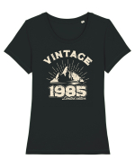 Născut in 1985 BC Vintage limited edition Tricou mânecă scurtă guler larg fitted Damă Expresser