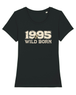 Născut in 1995 BC Wild born Tricou mânecă scurtă guler larg fitted Damă Expresser