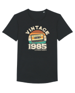 Născut in 1985 Retro sunset casette Tricou mânecă scurtă guler larg Bărbat Skater