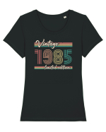 Născut in 1985 ST Darkline vintage Tricou mânecă scurtă guler larg fitted Damă Expresser