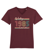Născut in 1985 ST Darkline vintage Tricou mânecă scurtă guler V Bărbat Presenter