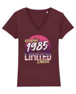 Născut in 1985 SW original limited edition Tricou mânecă scurtă guler V Damă Evoker