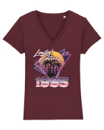 Născut in 1995 SW triangles limited edition Tricou mânecă scurtă guler V Damă Evoker