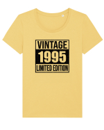 Vintage 1995 limited edition B&W - Cadou aniversar 1995 Tricou mânecă scurtă guler larg fitted Damă Expresser