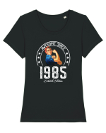Aweesome woman since 1985 - Cadou aniversar 1985 Tricou mânecă scurtă guler larg fitted Damă Expresser