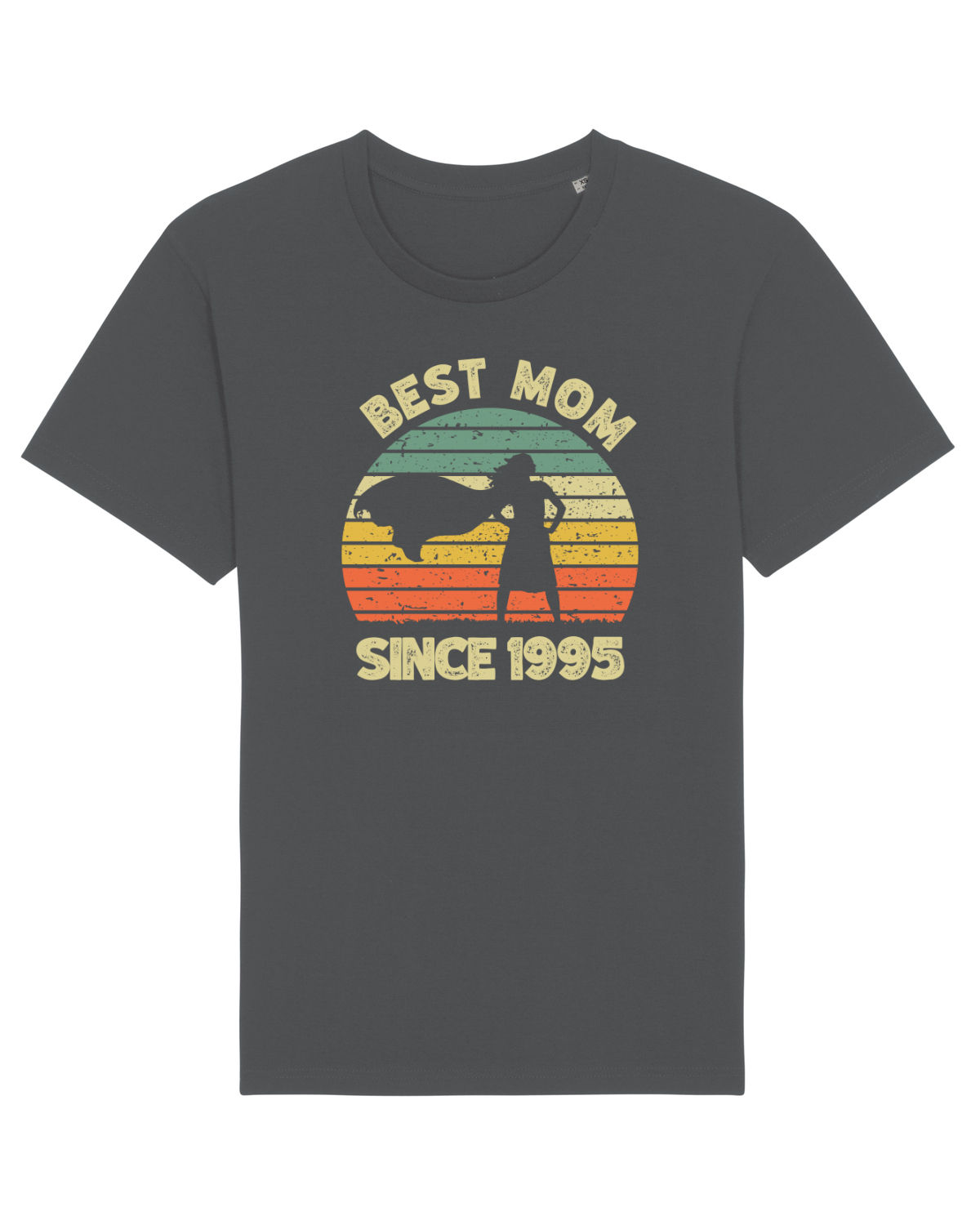 Tricou mânecă scurtă Unisex Rocker Anthracite