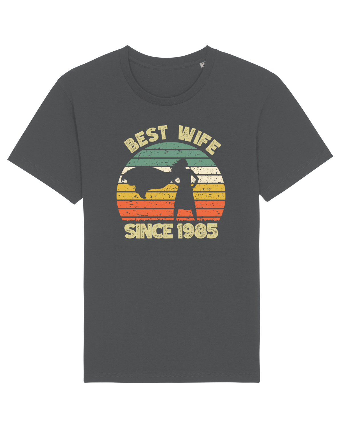 Tricou mânecă scurtă Unisex Rocker Anthracite