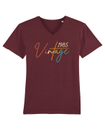 Elegant and vintage 1985 - Cadou aniversar 1985 Tricou mânecă scurtă guler V Bărbat Presenter
