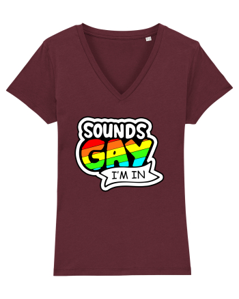 Sounds Gay Burgundy