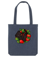 Strawberry Cat Sacoșă textilă