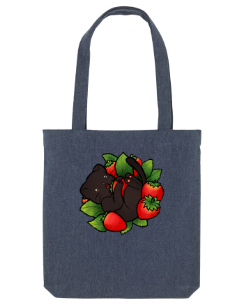 Strawberry Cat Midnight Blue