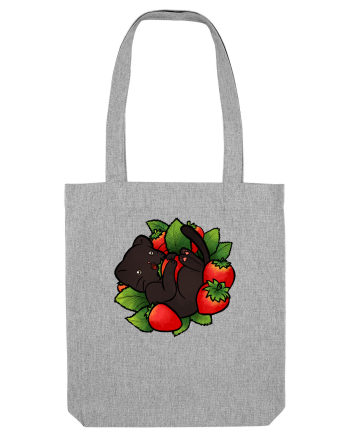 Strawberry Cat Heather Grey