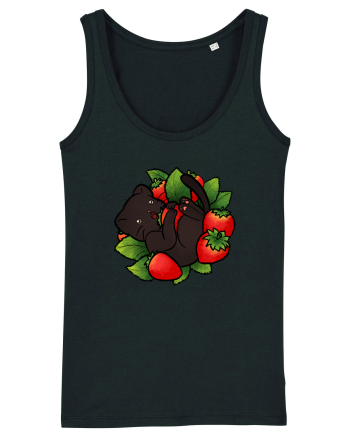 Strawberry Cat Black