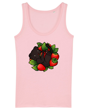 Strawberry Cat Cotton Pink