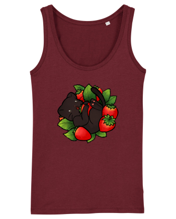 Strawberry Cat Burgundy