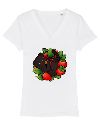 Strawberry Cat White