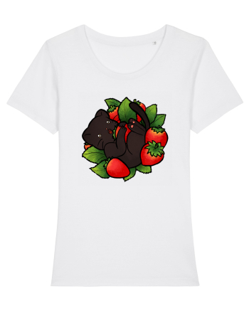Strawberry Cat White