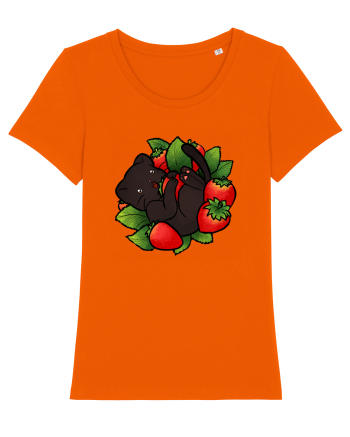 Strawberry Cat Bright Orange