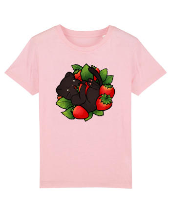 Strawberry Cat Cotton Pink