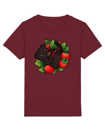 Strawberry Cat Burgundy