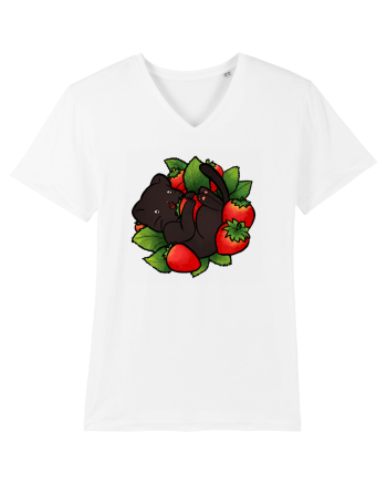 Strawberry Cat White