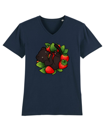 Strawberry Cat French Navy