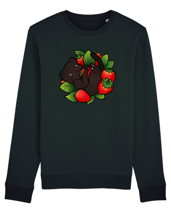 Strawberry Cat Black