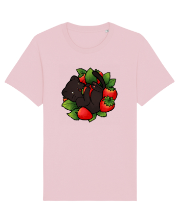 Strawberry Cat Cotton Pink