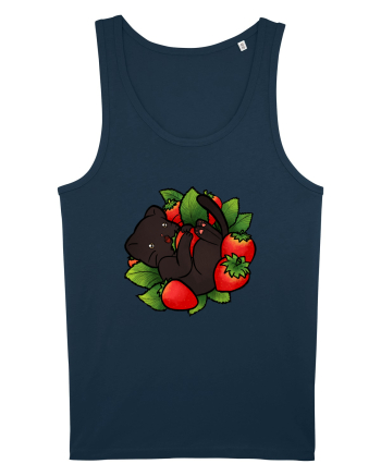 Strawberry Cat Navy
