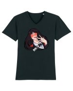 Yumeko Kakegurui Tricou mânecă scurtă guler V Bărbat Presenter