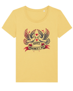 Happy Dragobete Day - Doves Tricou mânecă scurtă guler larg fitted Damă Expresser
