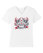 Happy Dragobete Day - Doves Tricou mânecă scurtă guler V Bărbat Presenter