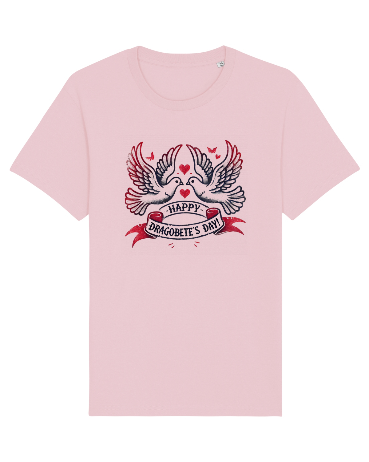 Tricou mânecă scurtă Unisex Rocker Cotton Pink
