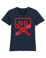 No censored Tricou mânecă scurtă guler V Bărbat Presenter