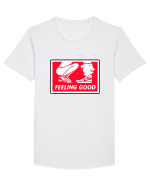Feeling Good Tricou mânecă scurtă guler larg Bărbat Skater