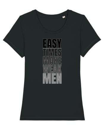 Easy Times Make Weak Men Black